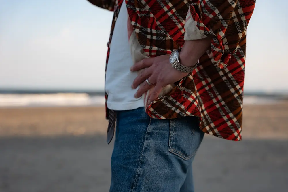 50’s printed corduroy shirt