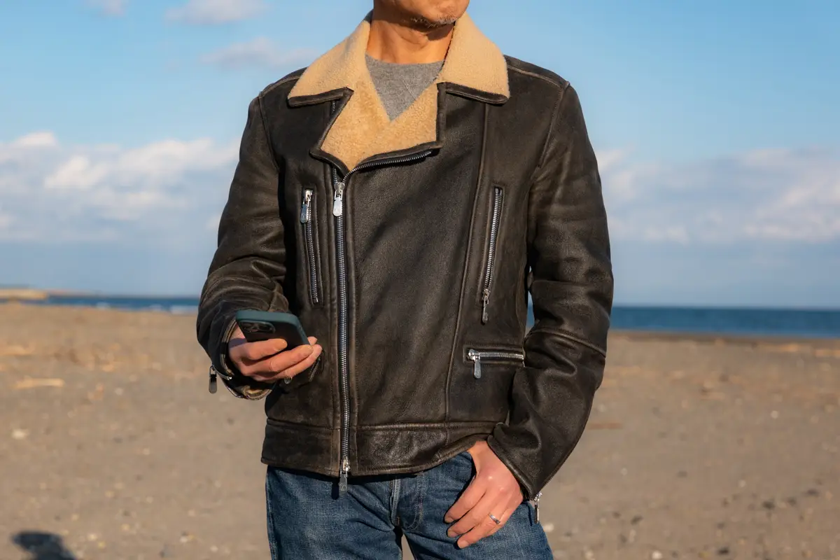 Brunello Cucinelli Shearing Biker Jacket