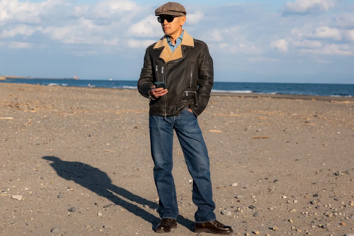 Brunello Cucinelli Shearing Biker Jacket