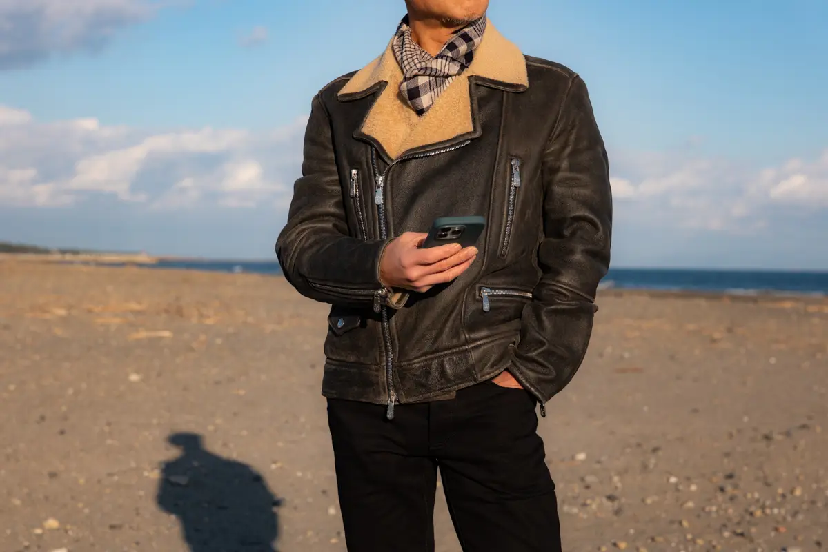 Brunello Cucinelli Shearing Biker Jacket