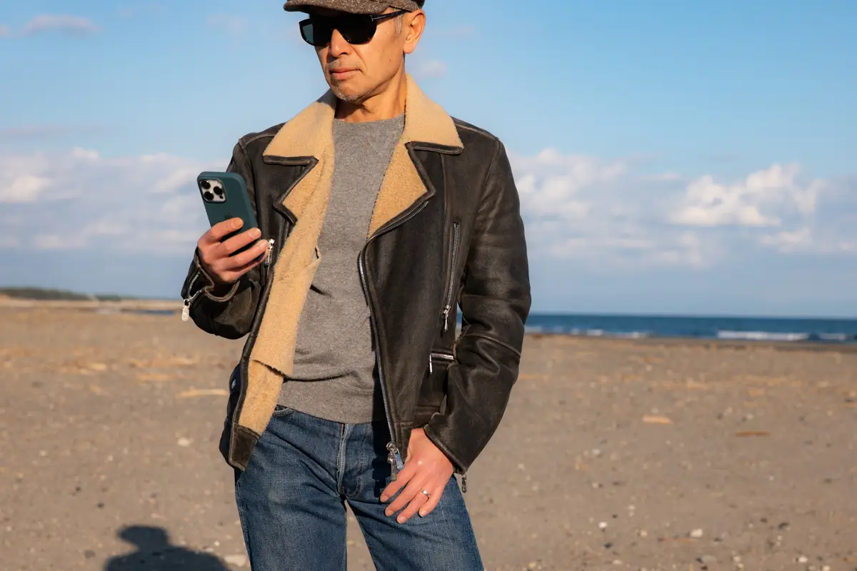 Brunello Cucinelli Shearing Biker Jacket